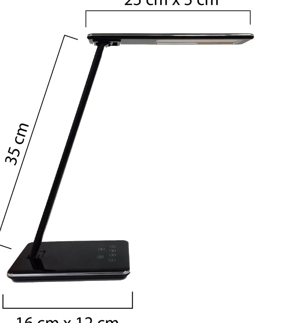 Lampa UNILUX Linka LED svart