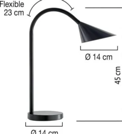 Lampa UNILUX Sol LED svart