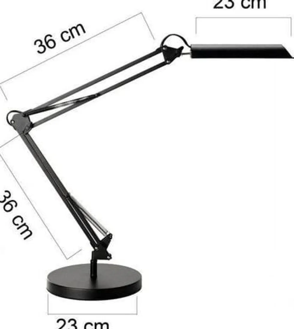 Lampa UNILUX Swingo LED svart