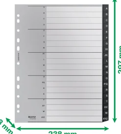 Leitz Recycle register A-Z 20 ark A4 PP