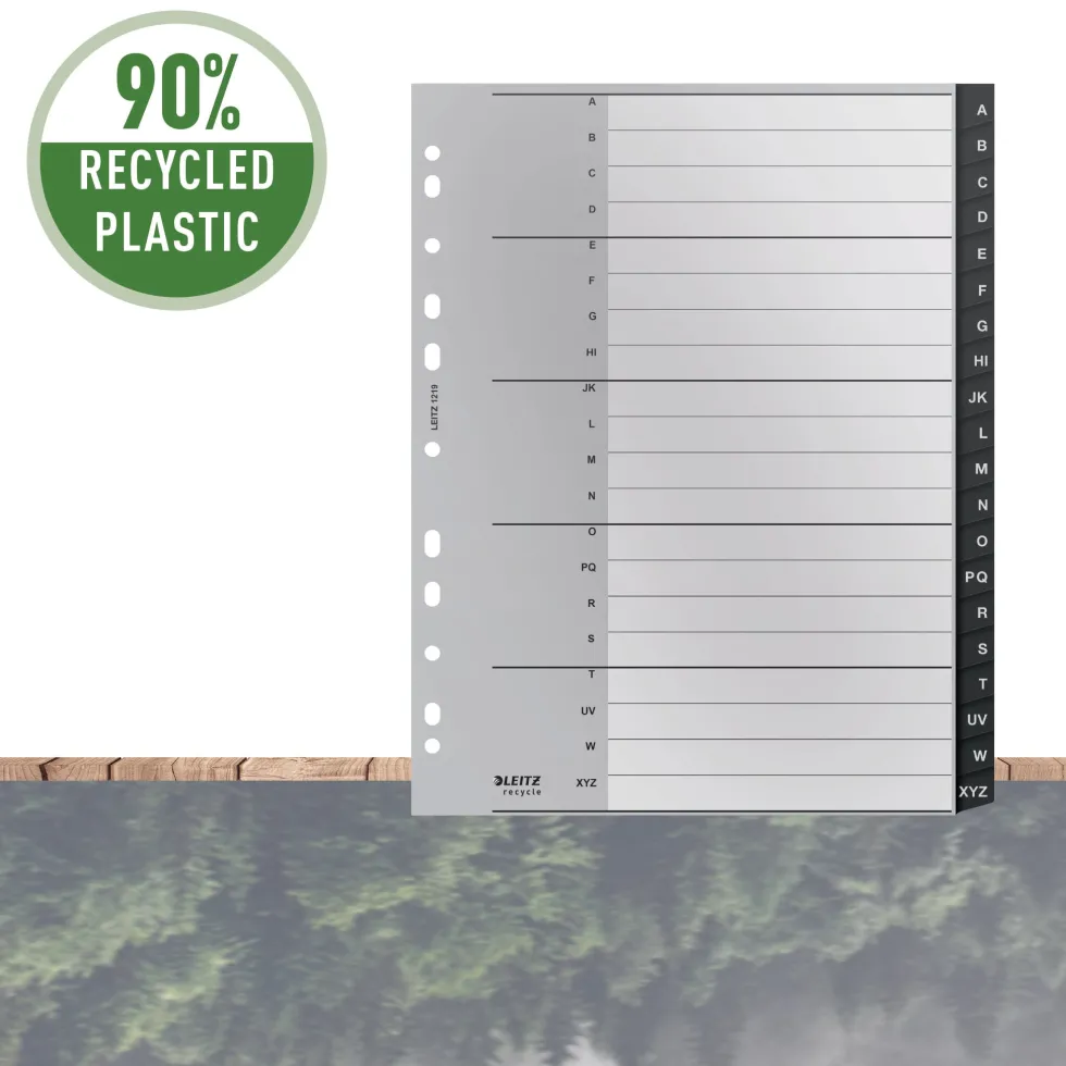 Leitz Recycle register A-Z 20 ark A4 PP