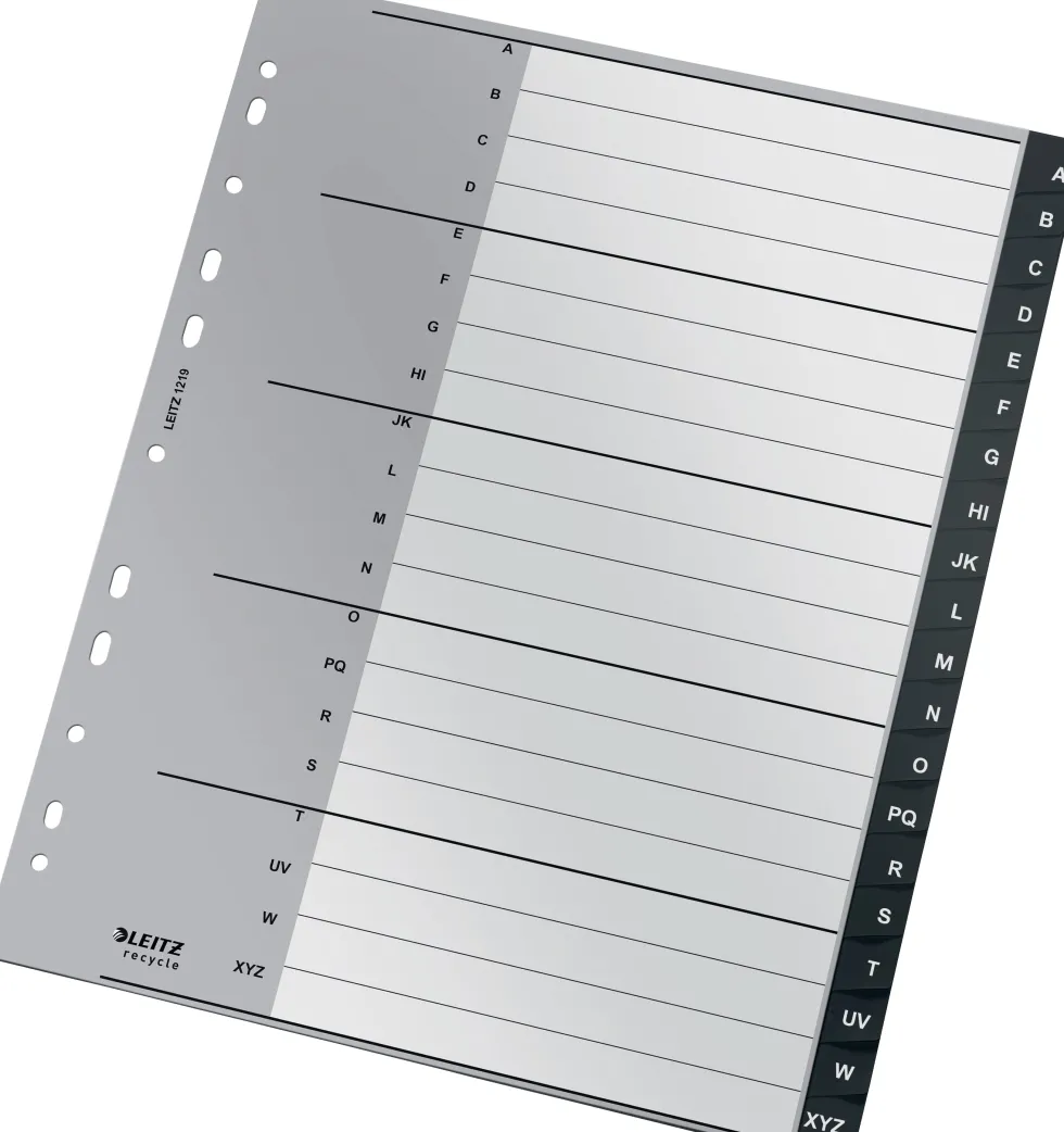 Leitz Recycle register A-Z 20 ark A4 PP