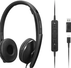 Lenovo Gen 2 - Headset - på örat - kabelansluten - USB-C - svart