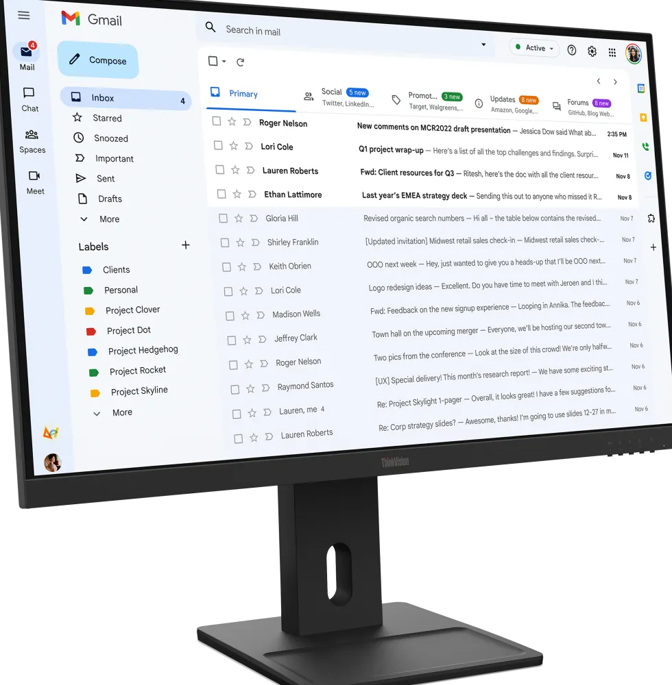 Lenovo ThinkVision E27-40 - LED-skärm - 27" - 1920 x 1080 Full