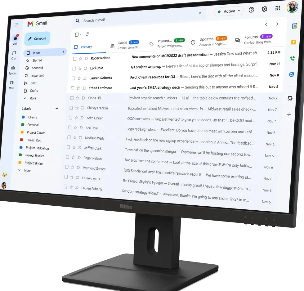 Lenovo ThinkVision E27-40 - LED-skärm - 27" - 1920 x 1080 Full