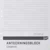 Limblock kortsida A4, linjerat, 100bl, 5st
