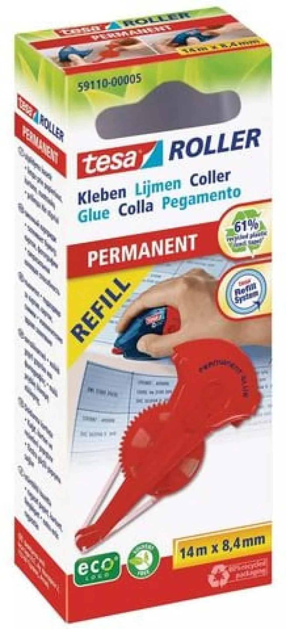 Limroller refill TESA permanent