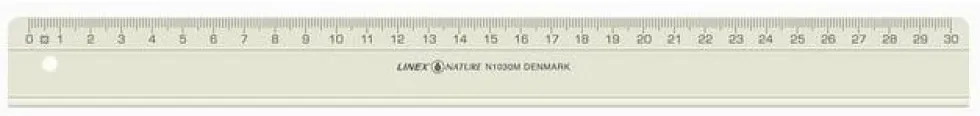 Linjal LINEX 30cm naturmaterial