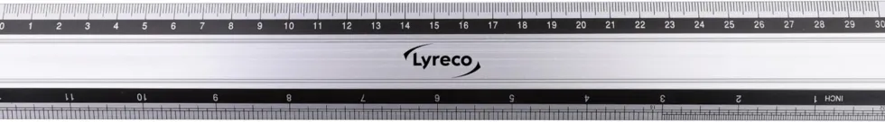 Linjal LYRECO aluminium 30cm