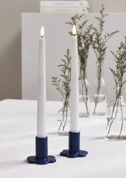 Ljusstake Bloom blå 2/fp
