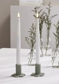 Ljusstake Bloom grön 2/fp