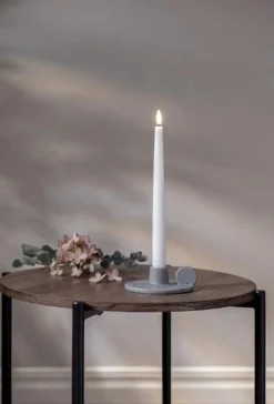 Ljusstake Plate grå