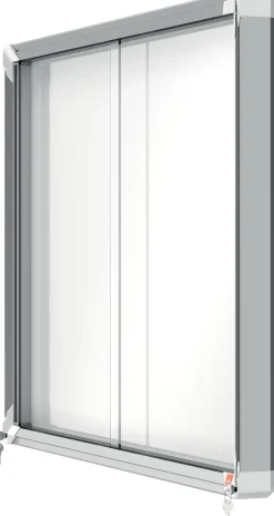 Låsbar anslagstavla skjutdörr 92,5x66,8cm Magn.
