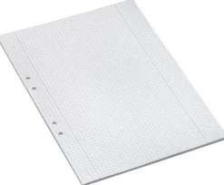Lösblad A4 rutat 5x5mm hålat 500/fp