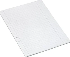 Lösblad A4 rutat 10x10mm hålat 500/fp
