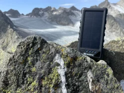 16.000 mAh Outdoor Solar PowerBank, Black