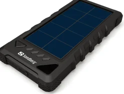 16.000 mAh Outdoor Solar PowerBank, Black