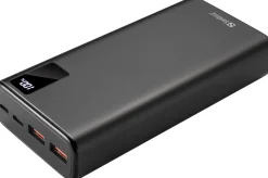 20.000 mAh PD 20W PowerBank USB-C, Black