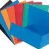 Mapp kartong EXACOMPTA 3-klaff A4, sorterade färger, 50/fp