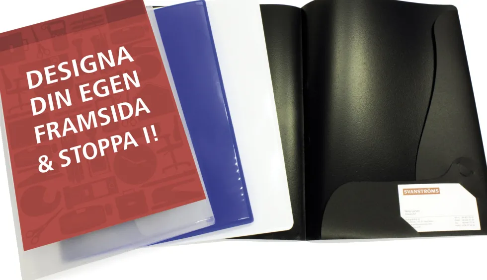 Mapp 2klaff ficka A4 vit