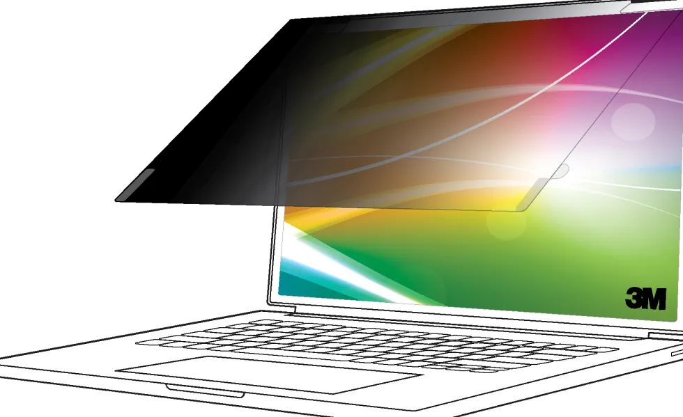 3M Bright Screen Privacy Filter - Sekretessfilter till bärbar