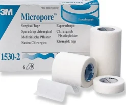 Micropore, utan hållare, 2,5cm x 9,1m, 12/fp