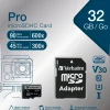 Micro SDHC Card PRO 32GB U3 with Adaptor
