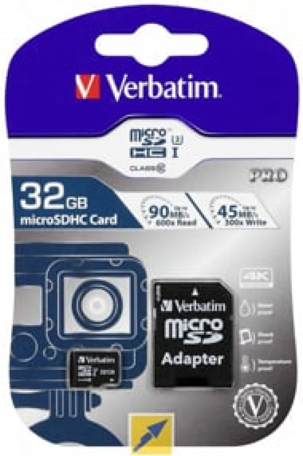 Micro SDHC Card PRO 32GB U3 with Adaptor