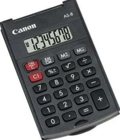 Miniräknare CANON AS-8 svart