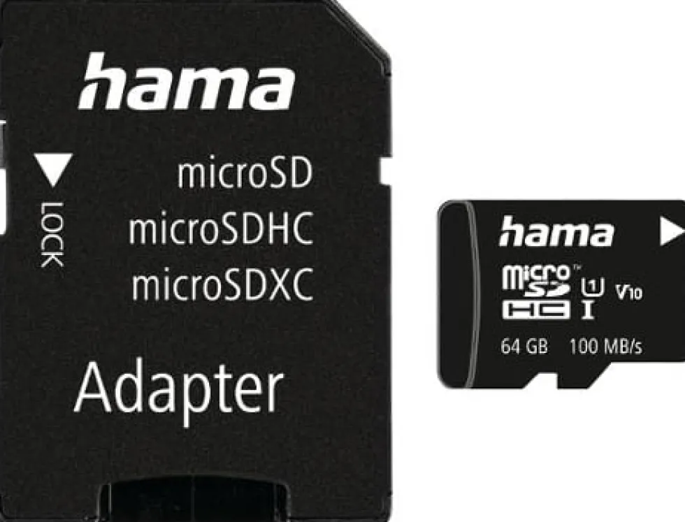Minneskort HAMA Micro SDHC 64GB CL10
