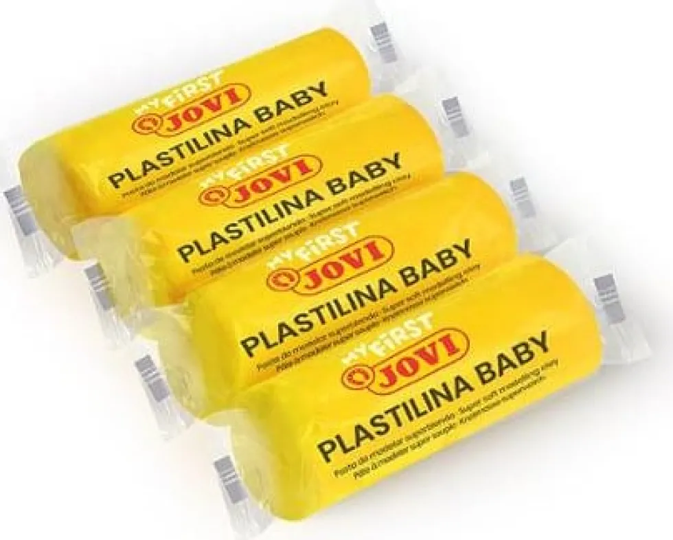 Modellera PLASTILINA Baby 18x38g gul