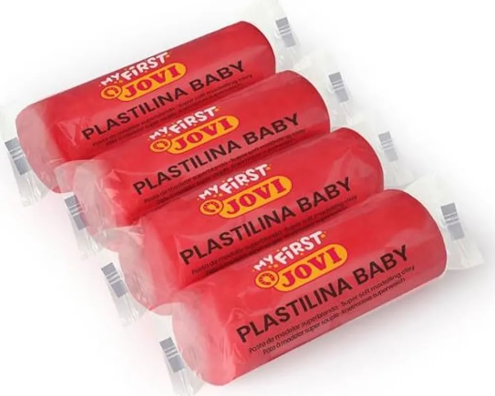 Modellera PLASTILINA Baby 18x38g röd