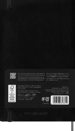 Moleskine Smart Anteckningsbok Soft Olinjerad Large Svart