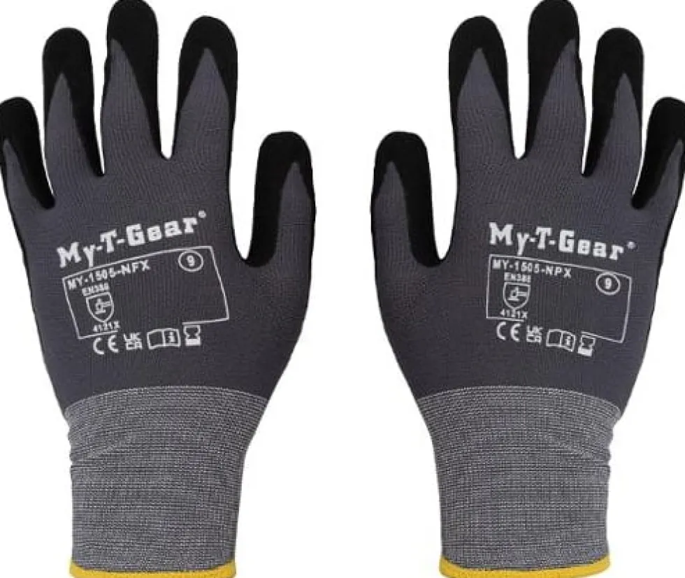 Montagehandske MY-T-GEAR nitril grå 9