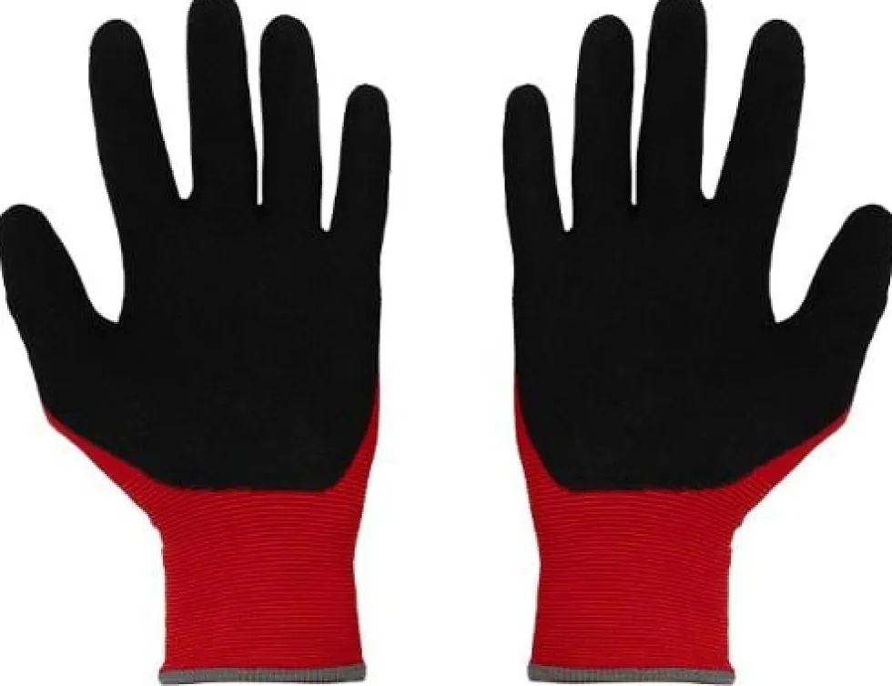 Montagehandske MY-T-GEAR nitril röd 6
