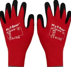 Montagehandske MY-T-GEAR nitril röd 6
