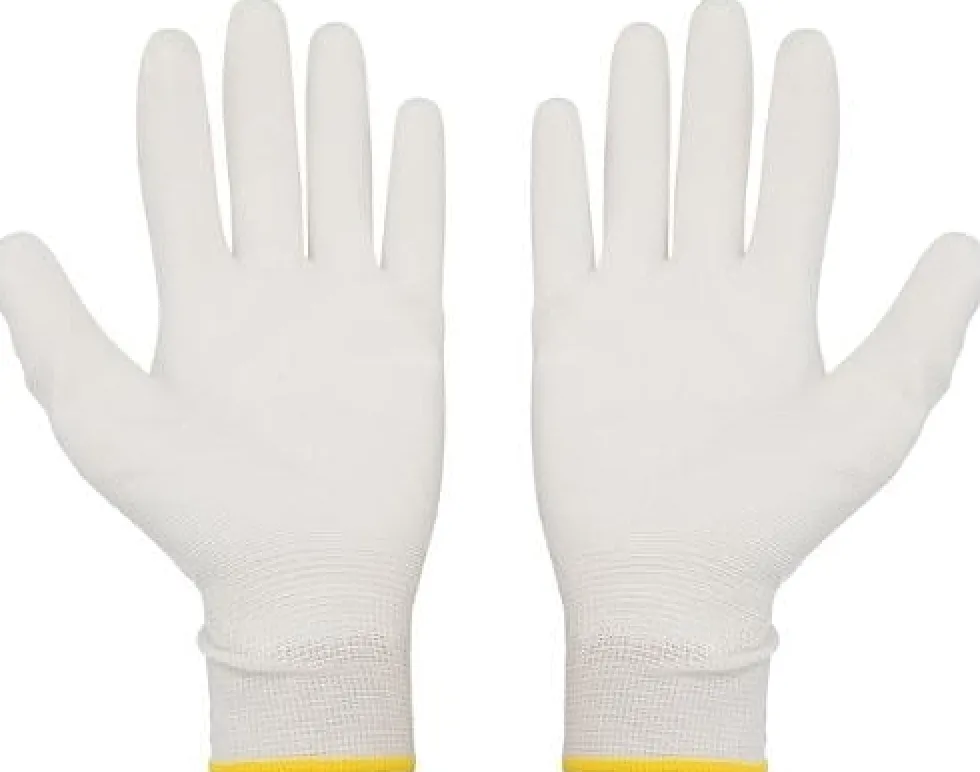 Montagehandske MY-T-GEAR PU vit 10