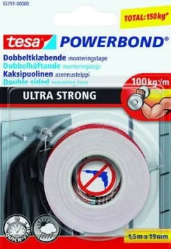 Monteringstejp TESA Ultra Strong 1,5m x 19mm