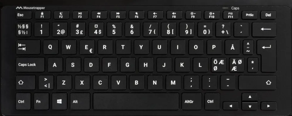Mousetrapper Type Mini Keyboard, Black