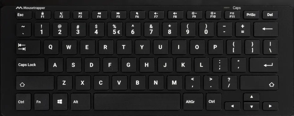 MOUSETRAPPER Type Mini Wireless Keyboard, Black