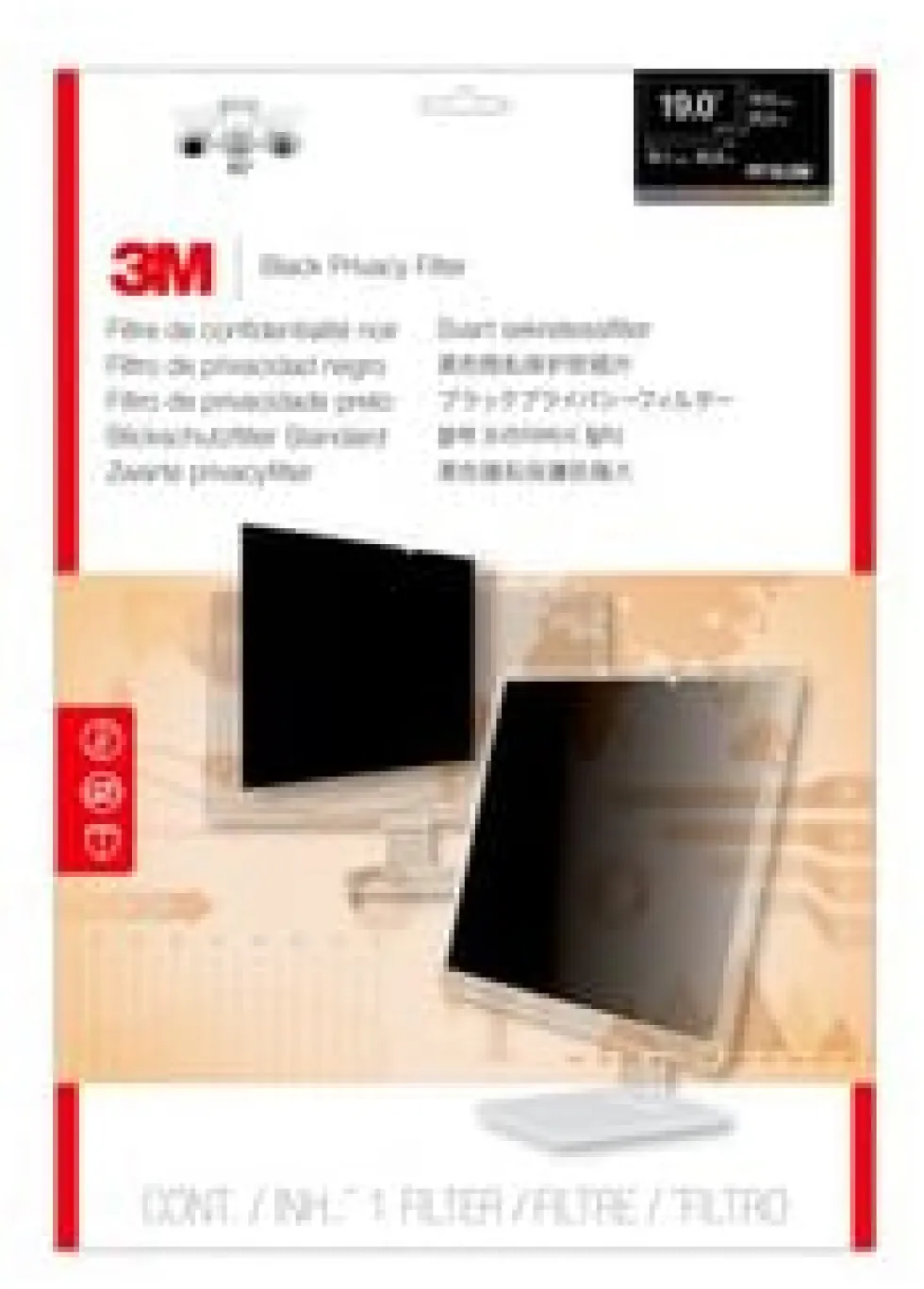 3M Privacy filter desktop 19,0'' widescreen (16:10)