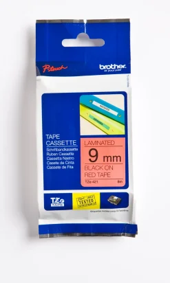 Märkband Brother TZe421, svart/röd, 9mm