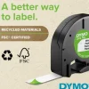 Märkband Dymo LetraTag, plast, Svart/Grön, 12mm