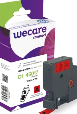 Märkband Wecare D1 12mm sv/röd