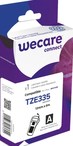 Märkband Wecare TZe 12mm vi/sv