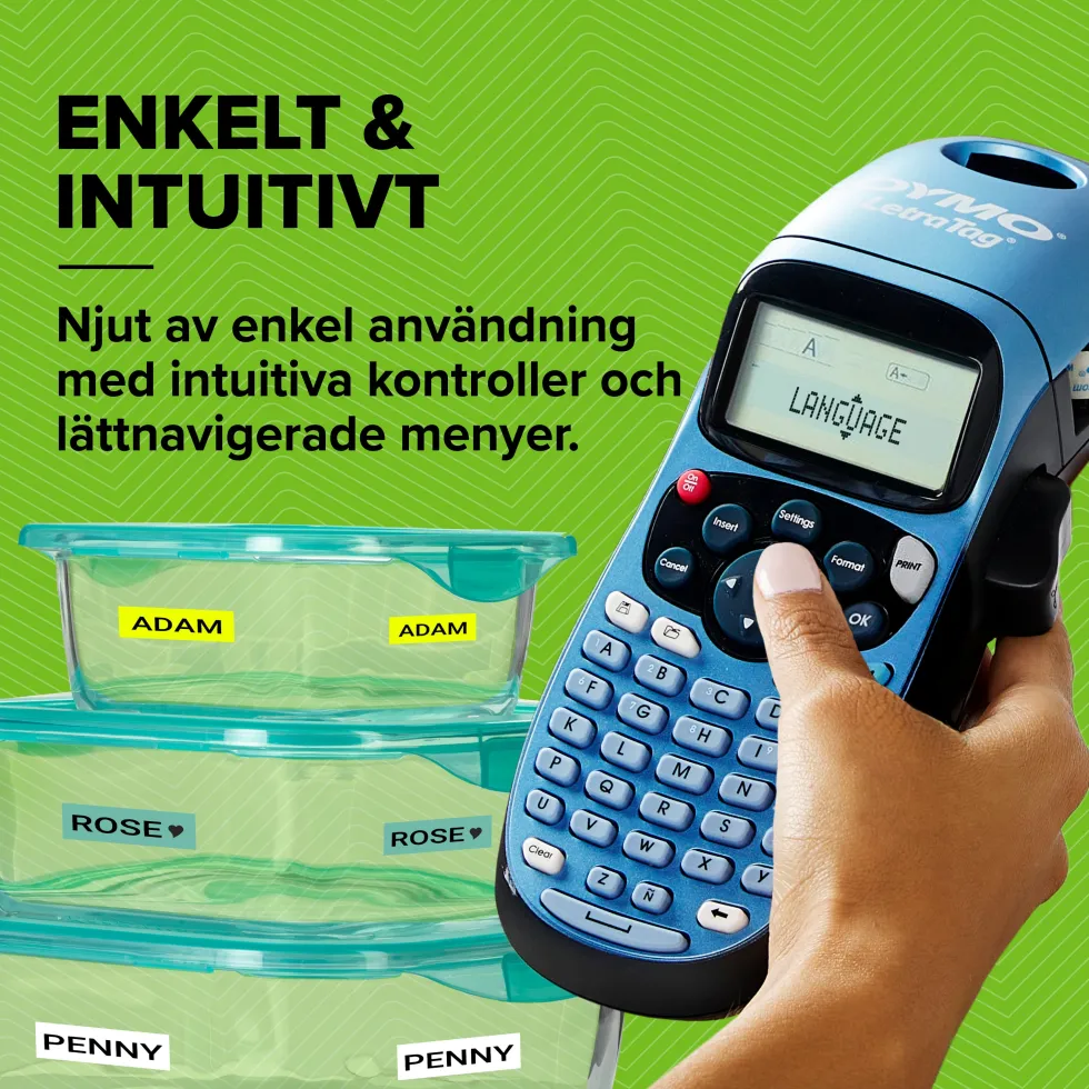 Märkmaskin Dymo LetraTag 100H, 12mm