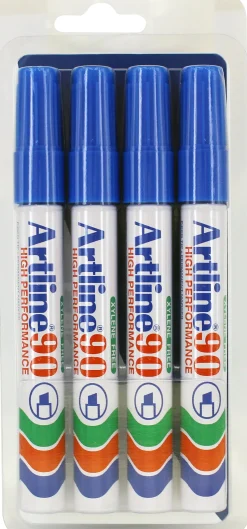 Märkpenna Artline 90 4-pack blister blå