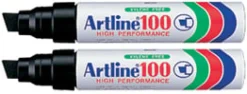 Märkpenna Artline 100 2-pack blister svart
