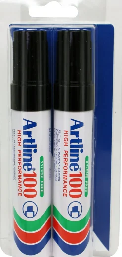 Märkpenna Artline 100 2-pack blister svart