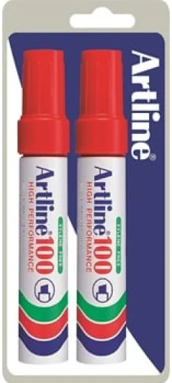 Märkpenna Artline 100 2-pack blister röd